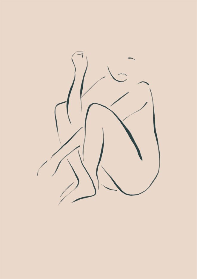 Sitting and Thinking by Ivy Green Illustrations