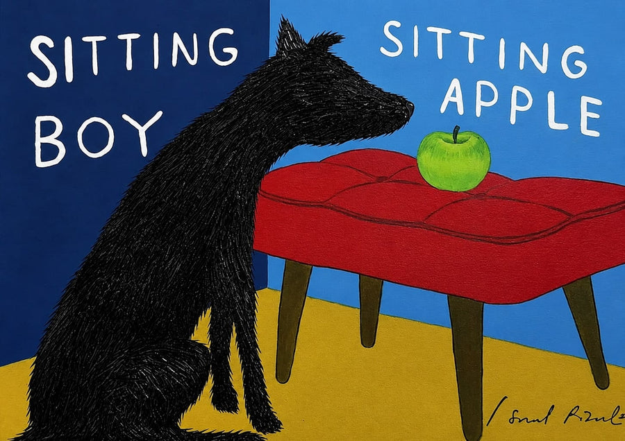Sitting Boy By Ismed Rizal
