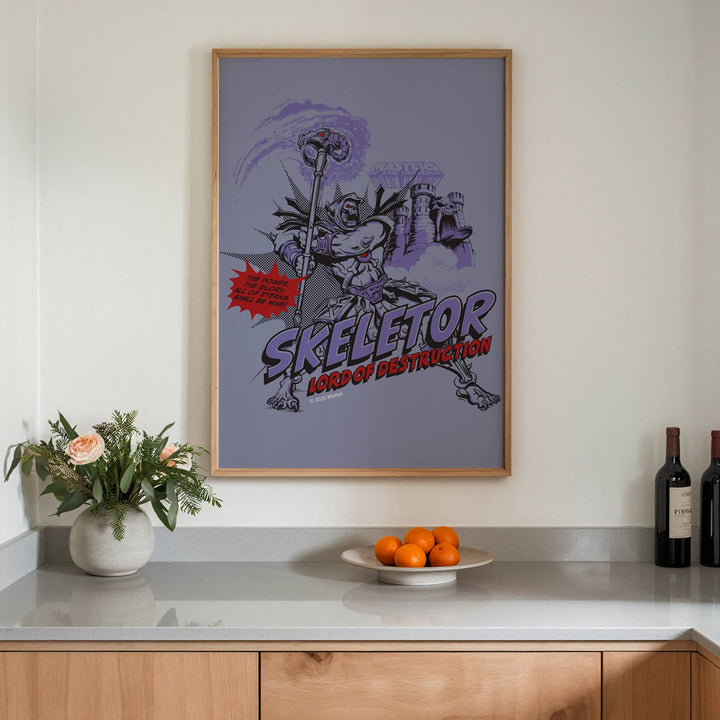 Skeletor Lord of Destruction Masters of the Universe Comic Print wall - art - picture - poster
