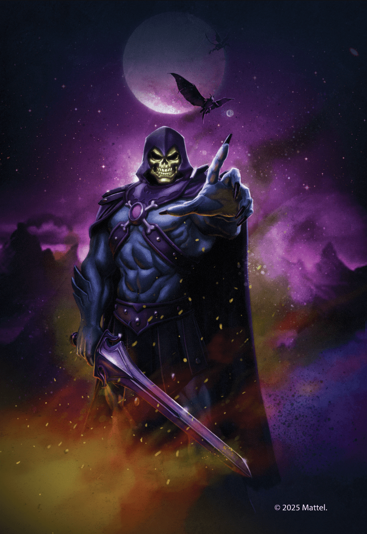 Skeletor Masters of the Universe Cartoon Sketch Print