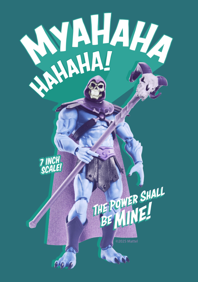 Skeletor Masters of the Universe Toy Box Vintage Print