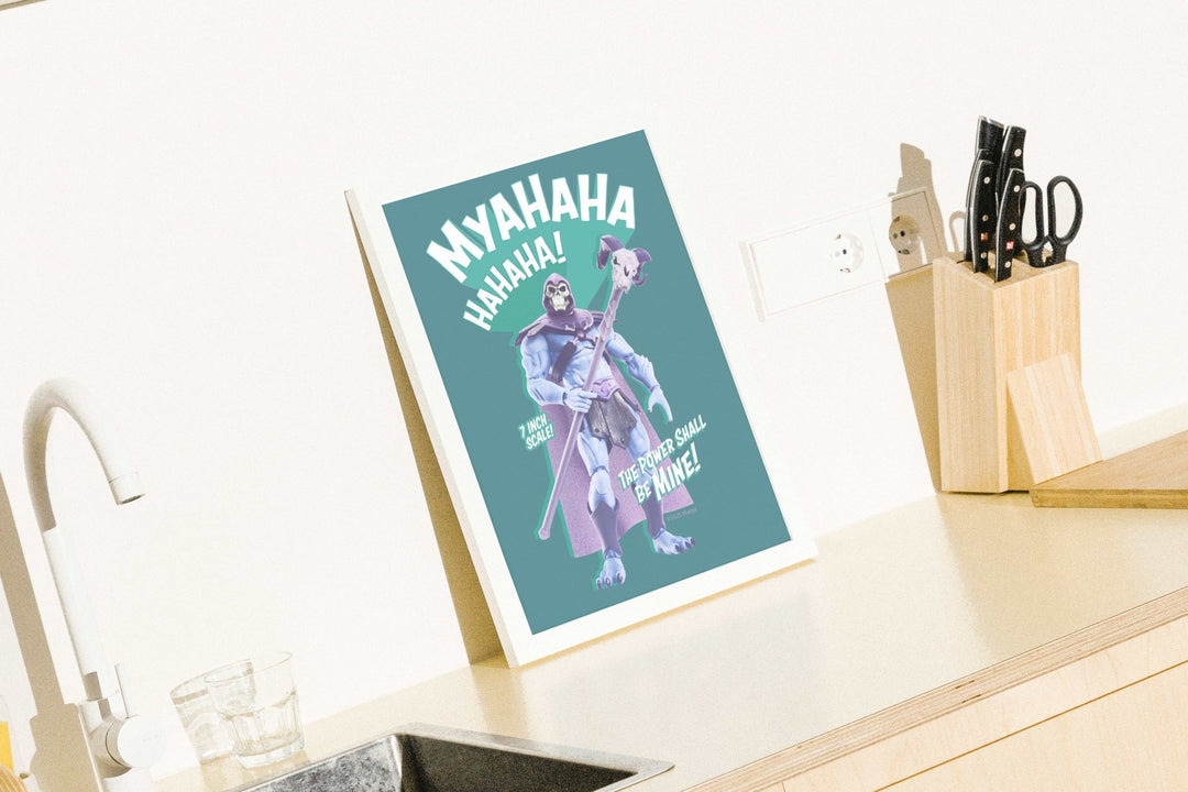 Skeletor Masters of the Universe Toy Box Vintage Print wall - art - picture - poster