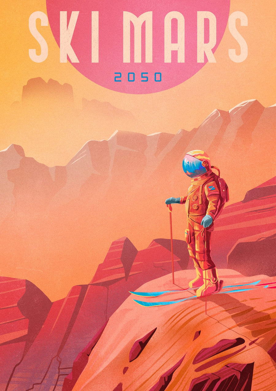 Ski Mars By Mark Harrison