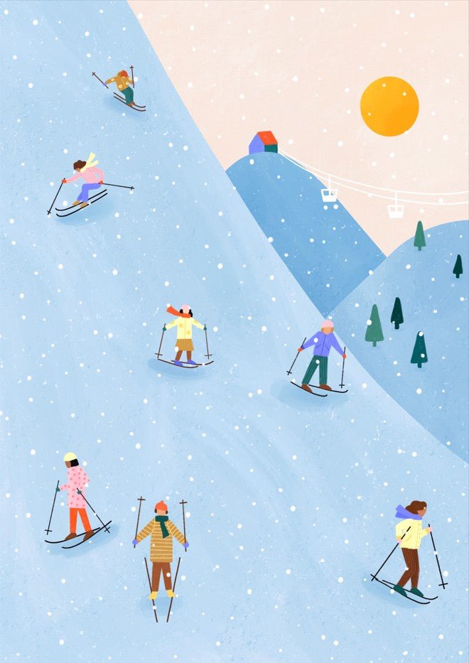 Skiing by Bea Muller