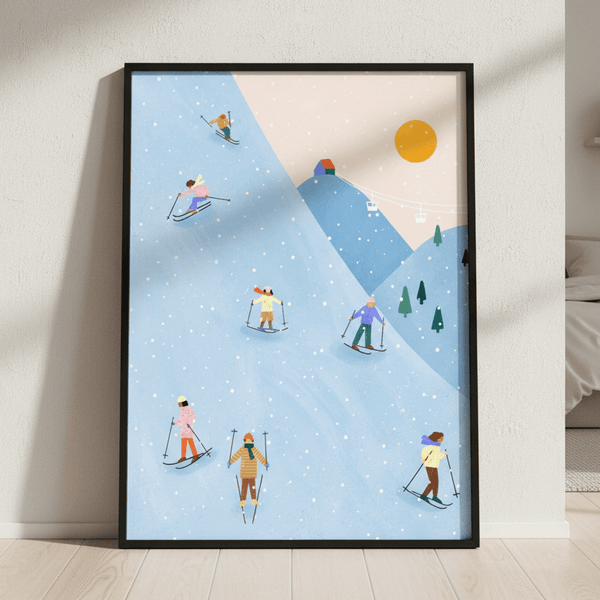 Skiing by Bea Muller