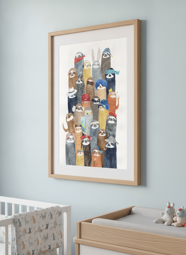 Sloths Sloths By Luka VA | Art & Canvas Print