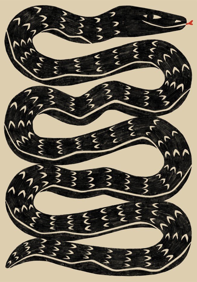 Snake Black by Manne Jalilian