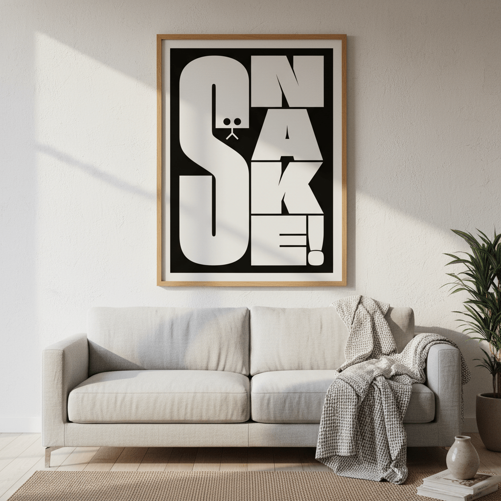 Snake! by Jerome Bizien wall - art - picture - poster