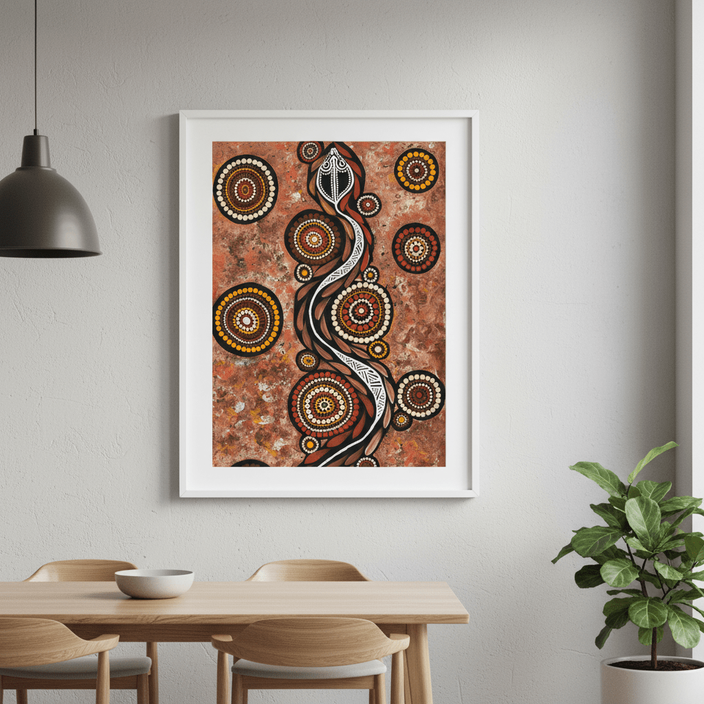 Snake on Long Travels by Emma Rigney wall - art - picture - poster