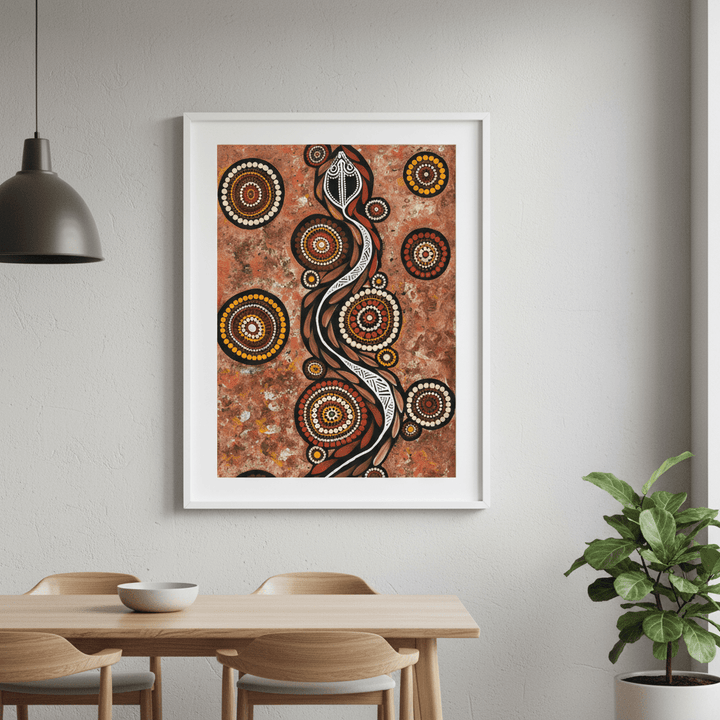 Snake on Long Travels by Emma Rigney wall - art - picture - poster