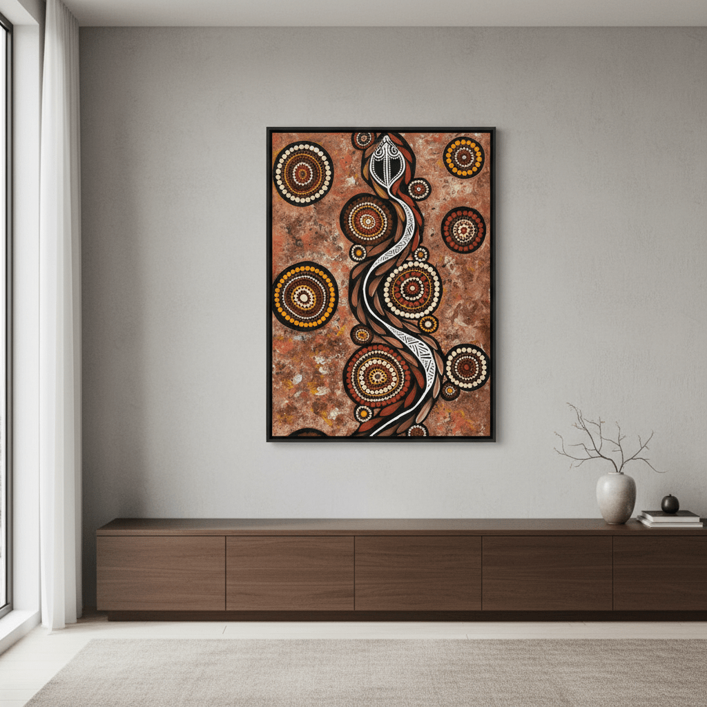 Snake on Long Travels by Emma Rigney wall - art - picture - poster