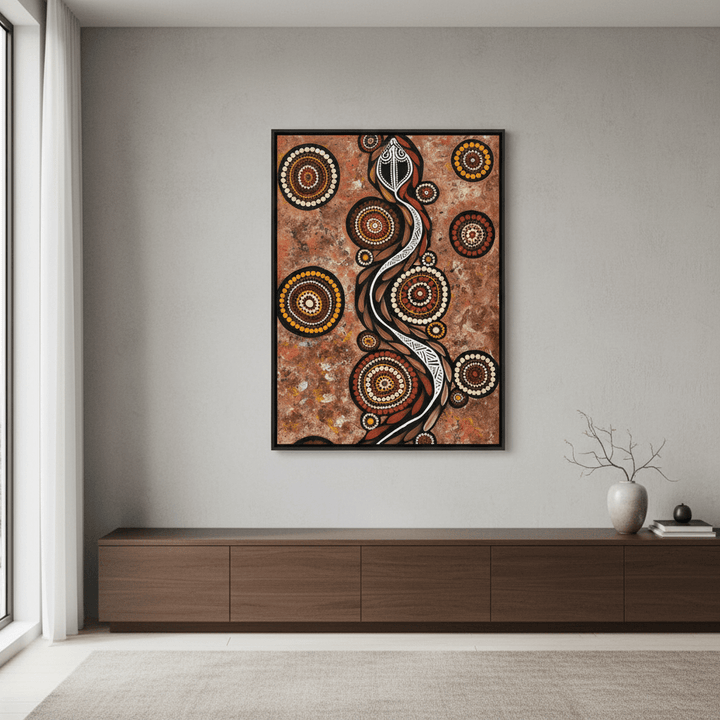Snake on Long Travels by Emma Rigney wall - art - picture - poster