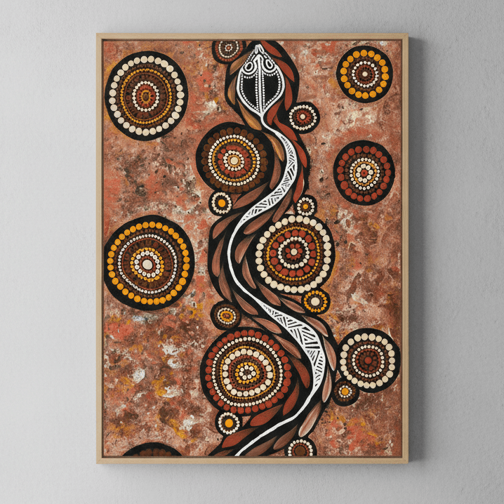 Snake on Long Travels by Emma Rigney wall - art - picture - poster