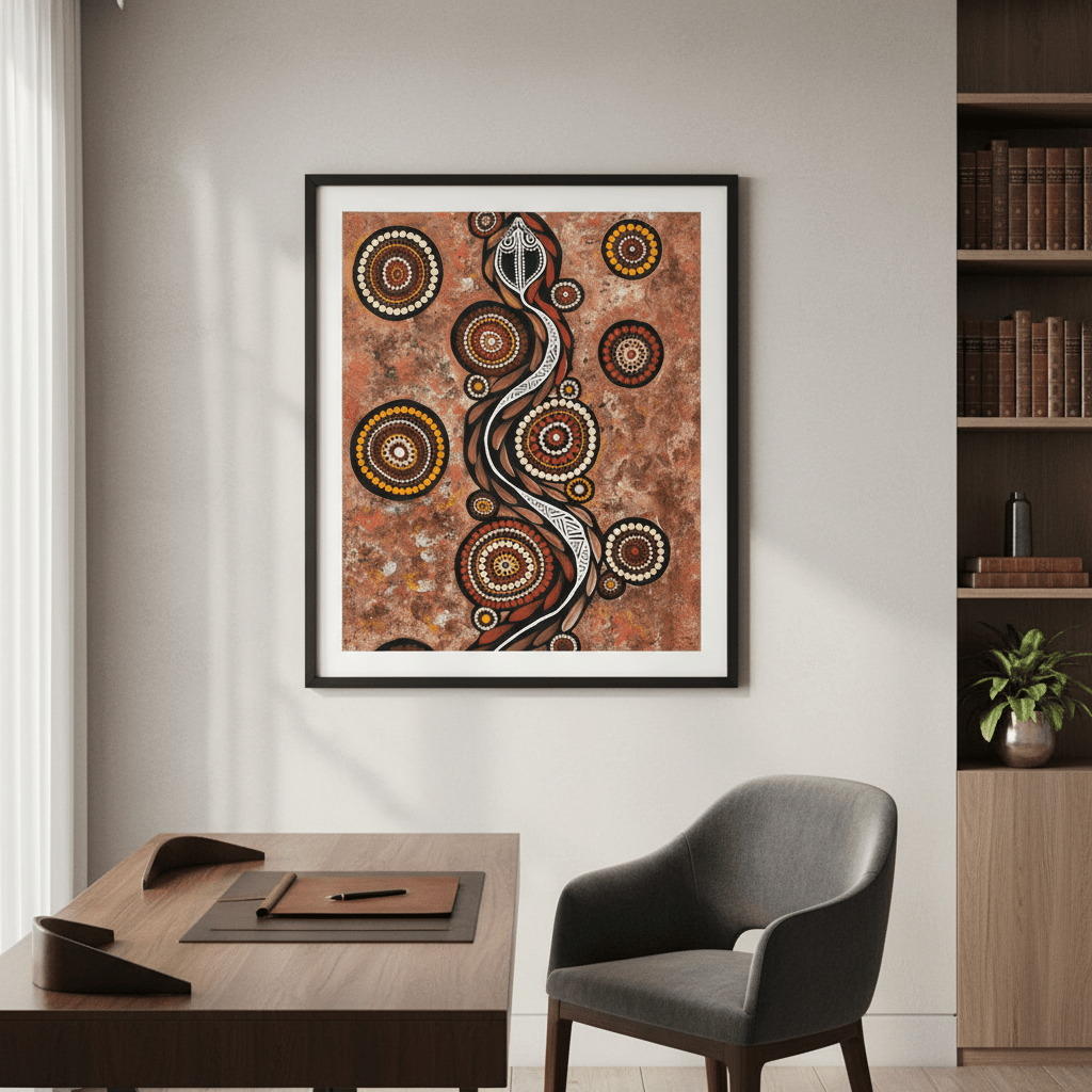 Snake on Long Travels by Emma Rigney wall - art - picture - poster