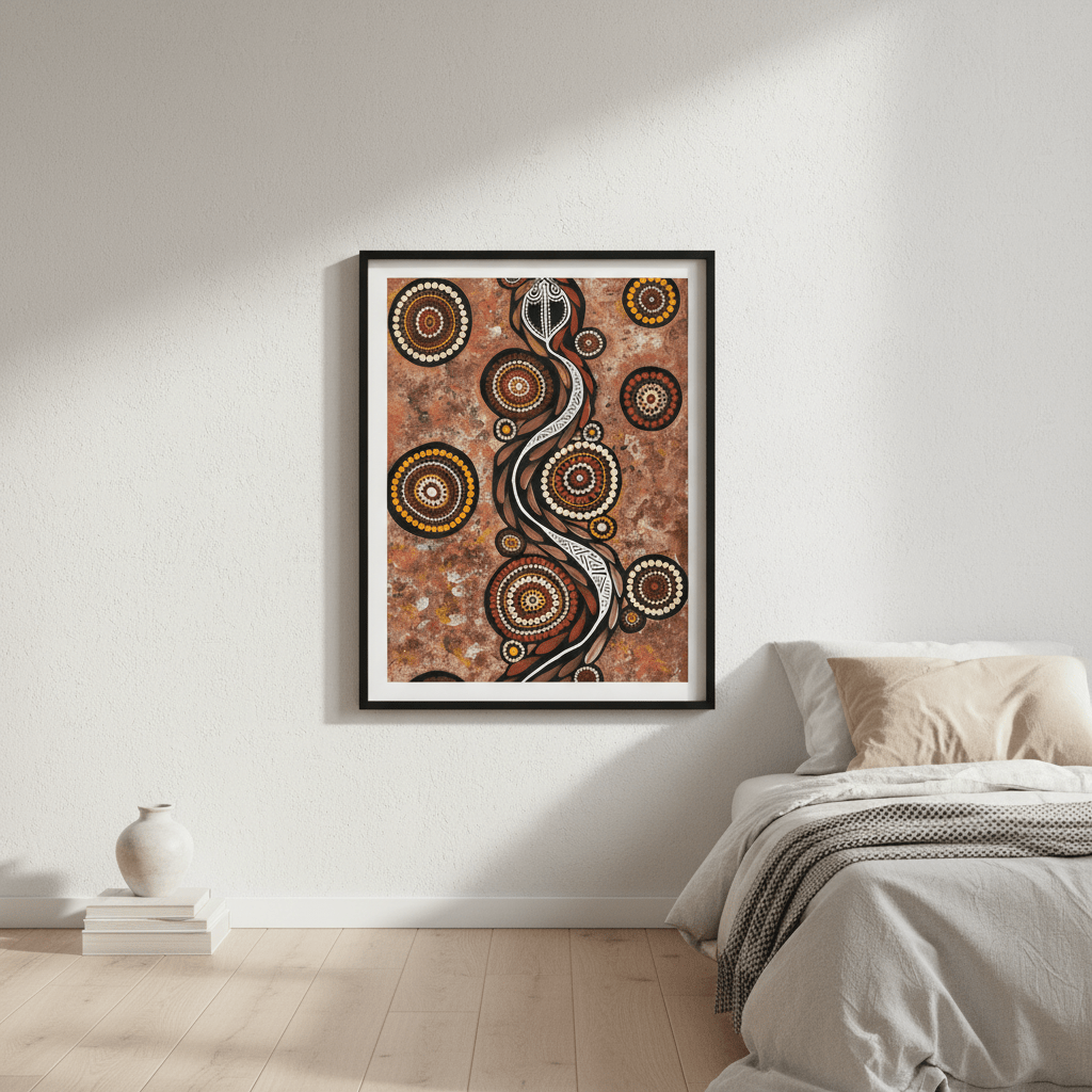 Snake on Long Travels by Emma Rigney wall - art - picture - poster