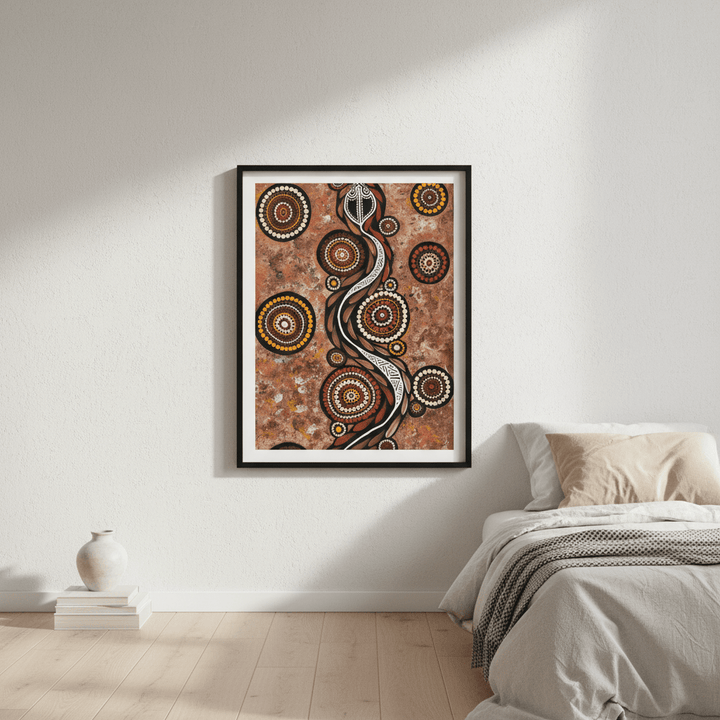 Snake on Long Travels by Emma Rigney wall - art - picture - poster