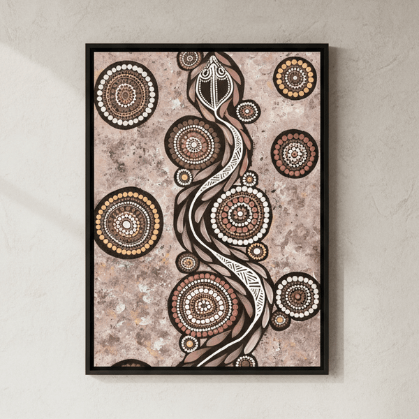 Snake on Long Travels Mocha Tone by Emma Rigney