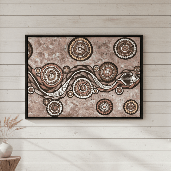 Snake on Long Voyage Mocha Tone by Emma Rigney