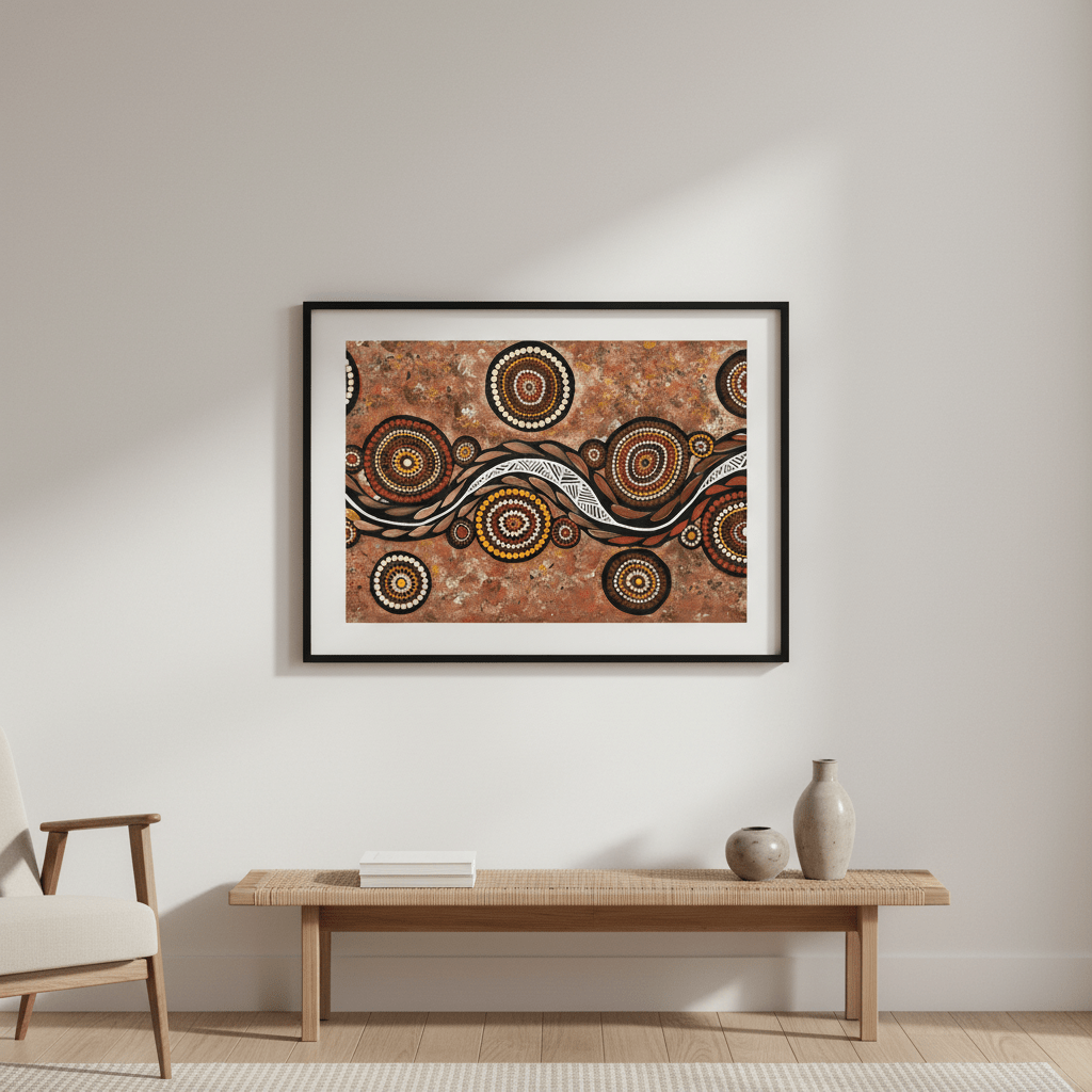 Snake on Wandering Trail by Emma Rigney wall - art - picture - poster
