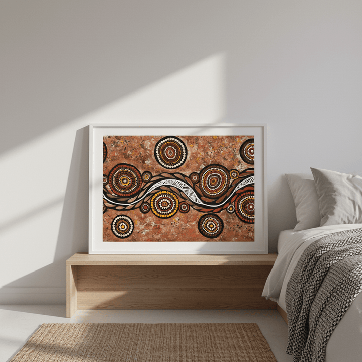 Snake on Wandering Trail by Emma Rigney wall - art - picture - poster