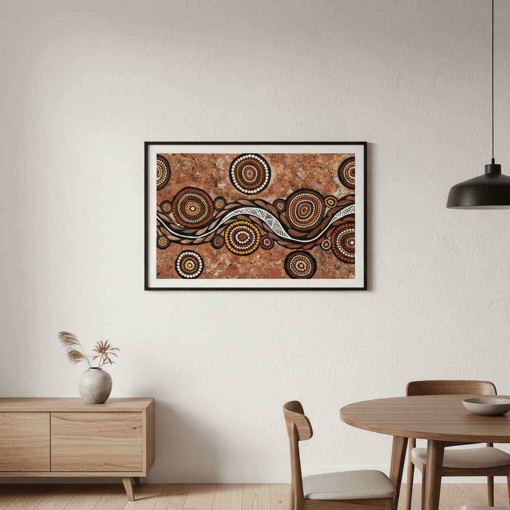 Snake on Wandering Trail by Emma Rigney wall - art - picture - poster