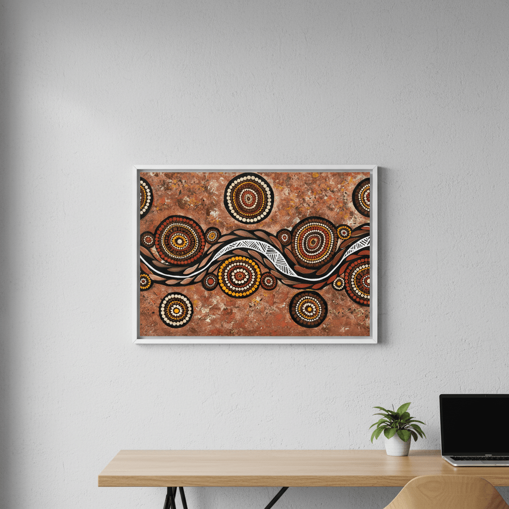 Snake on Wandering Trail by Emma Rigney wall - art - picture - poster