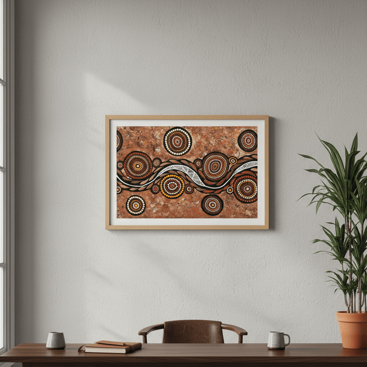 Snake on Wandering Trail by Emma Rigney wall - art - picture - poster