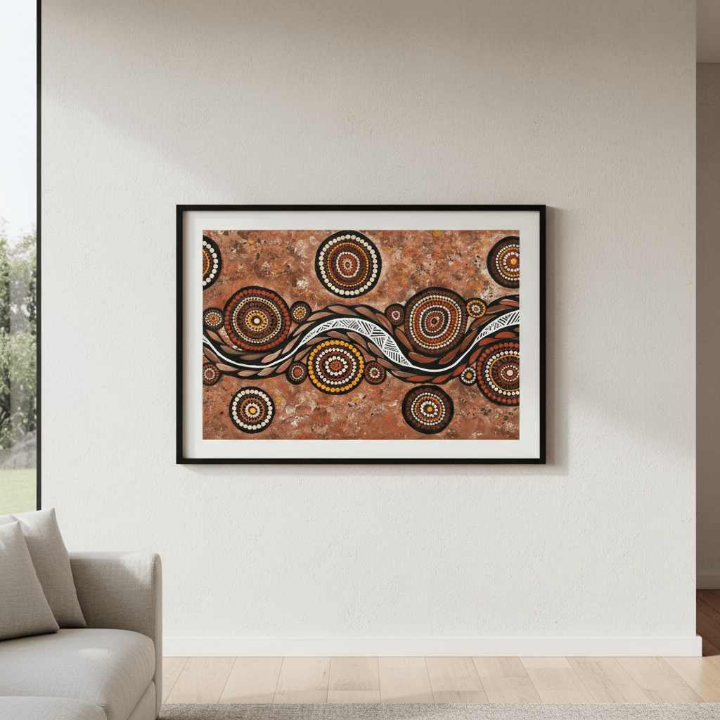 Snake on Wandering Trail by Emma Rigney wall - art - picture - poster