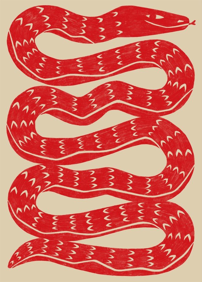Snake Red by Manne Jalilian
