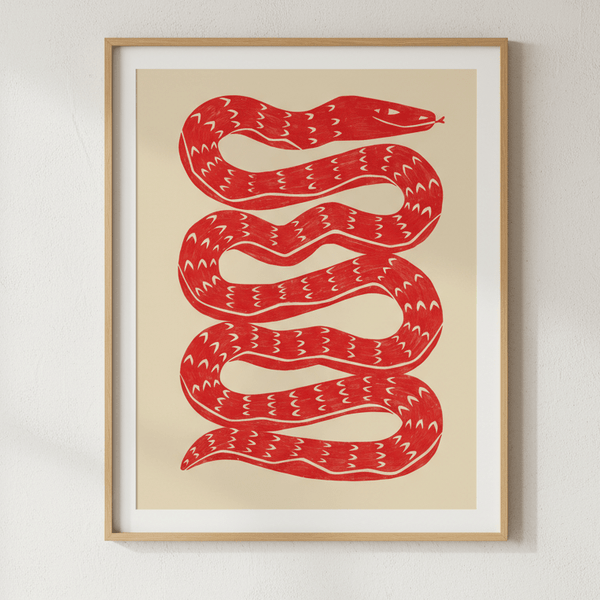 Snake Red by Manne Jalilian