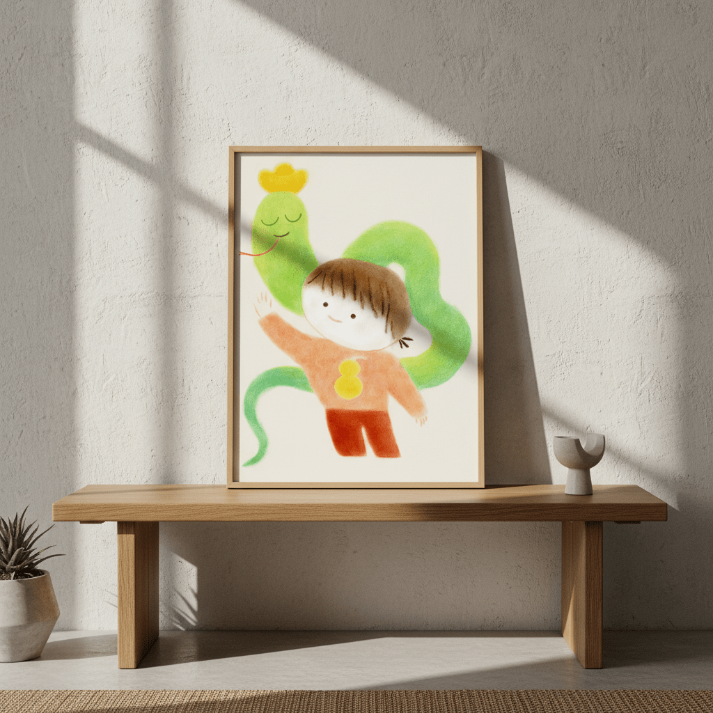Snake Year by Wensi Zhai wall - art - picture - poster