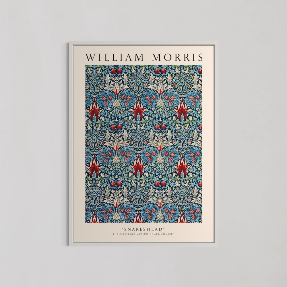 Snakeshead Pattern Wall Art by William Morris - Style My Wall