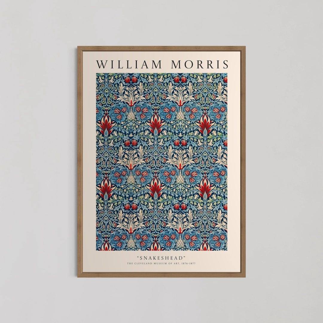 Snakeshead Pattern Wall Art by William Morris - Style My Wall