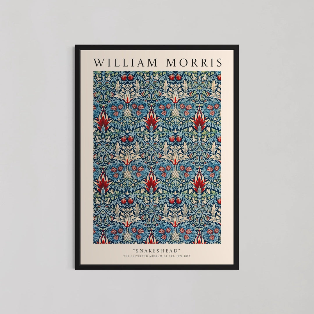 Snakeshead Pattern Wall Art by William Morris - Style My Wall