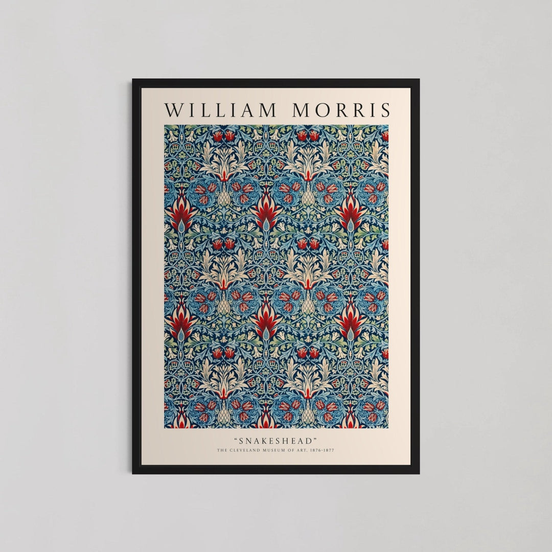 Snakeshead Pattern Wall Art by William Morris - Style My Wall,frame