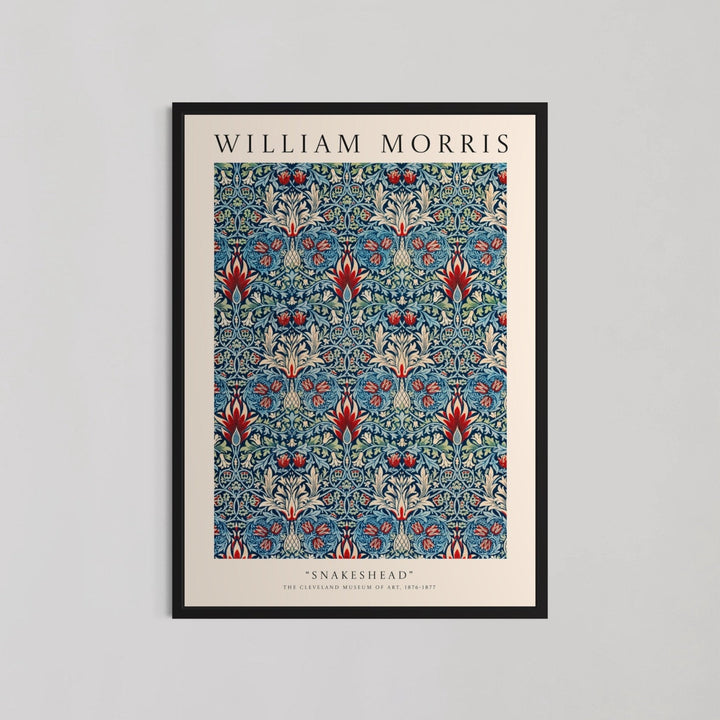 Snakeshead Pattern Wall Art by William Morris - Style My Wall,frame