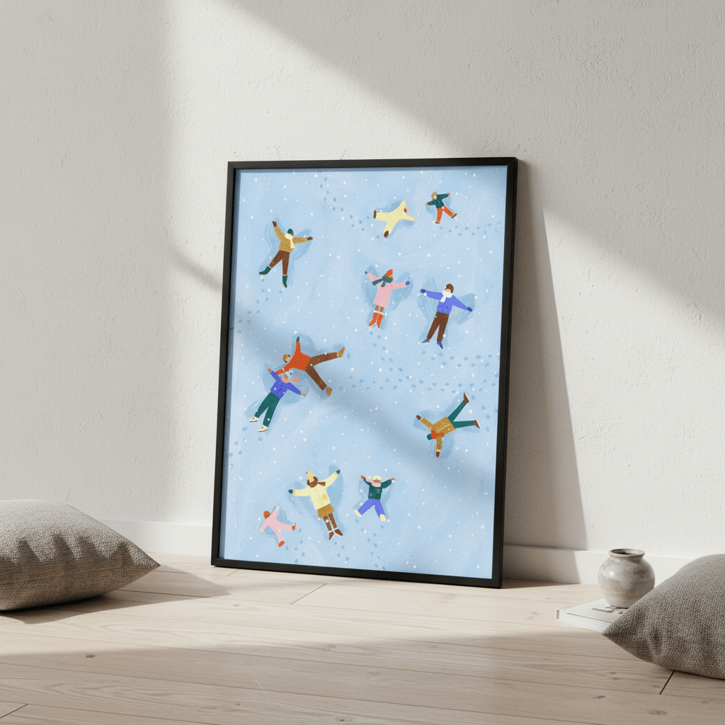 Snow Angels by Bea Muller wall - art - picture - poster
