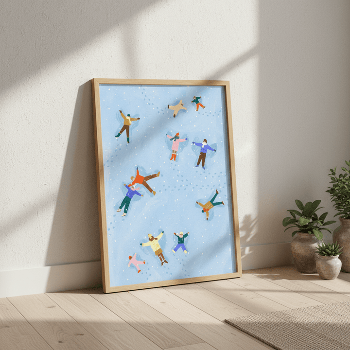 Snow Angels by Bea Muller wall - art - picture - poster