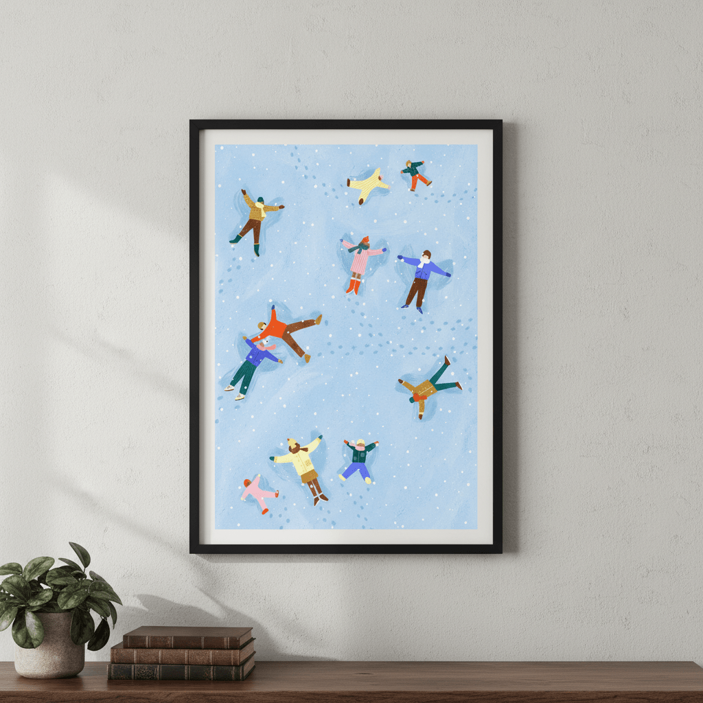 Snow Angels by Bea Muller wall - art - picture - poster