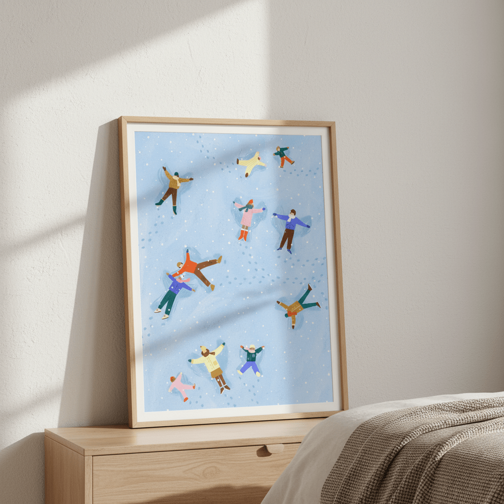 Snow Angels by Bea Muller wall - art - picture - poster