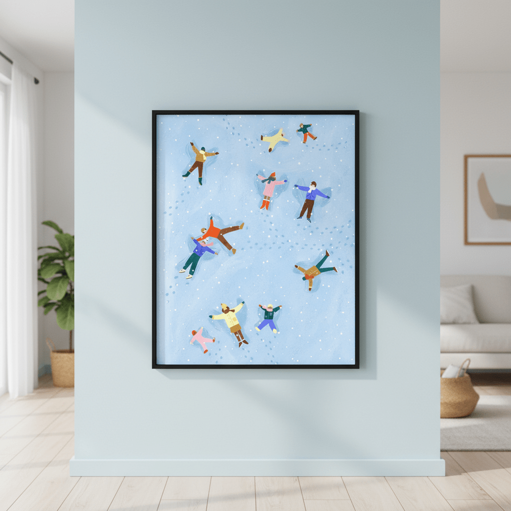 Snow Angels by Bea Muller wall - art - picture - poster