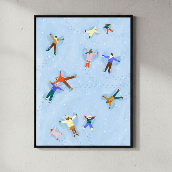Snow Angels by Bea Muller | Art & Canvas Print