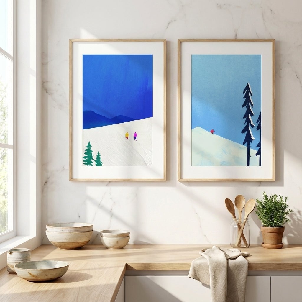 Snow Buddies Pair by Henry Rivers wall - art - picture - poster