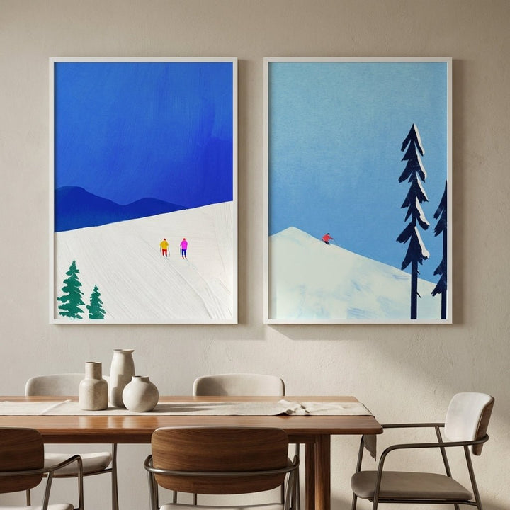 Snow Buddies Pair by Henry Rivers wall - art - picture - poster