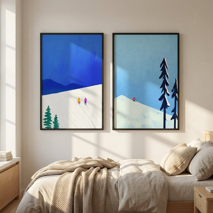 Snow Buddies Pair by Henry Rivers wall - art - picture - poster