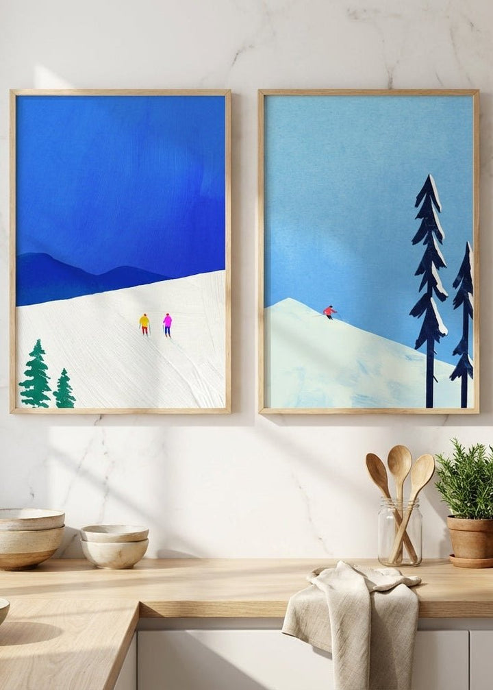 Snow Buddies Pair by Henry Rivers wall - art - picture - poster