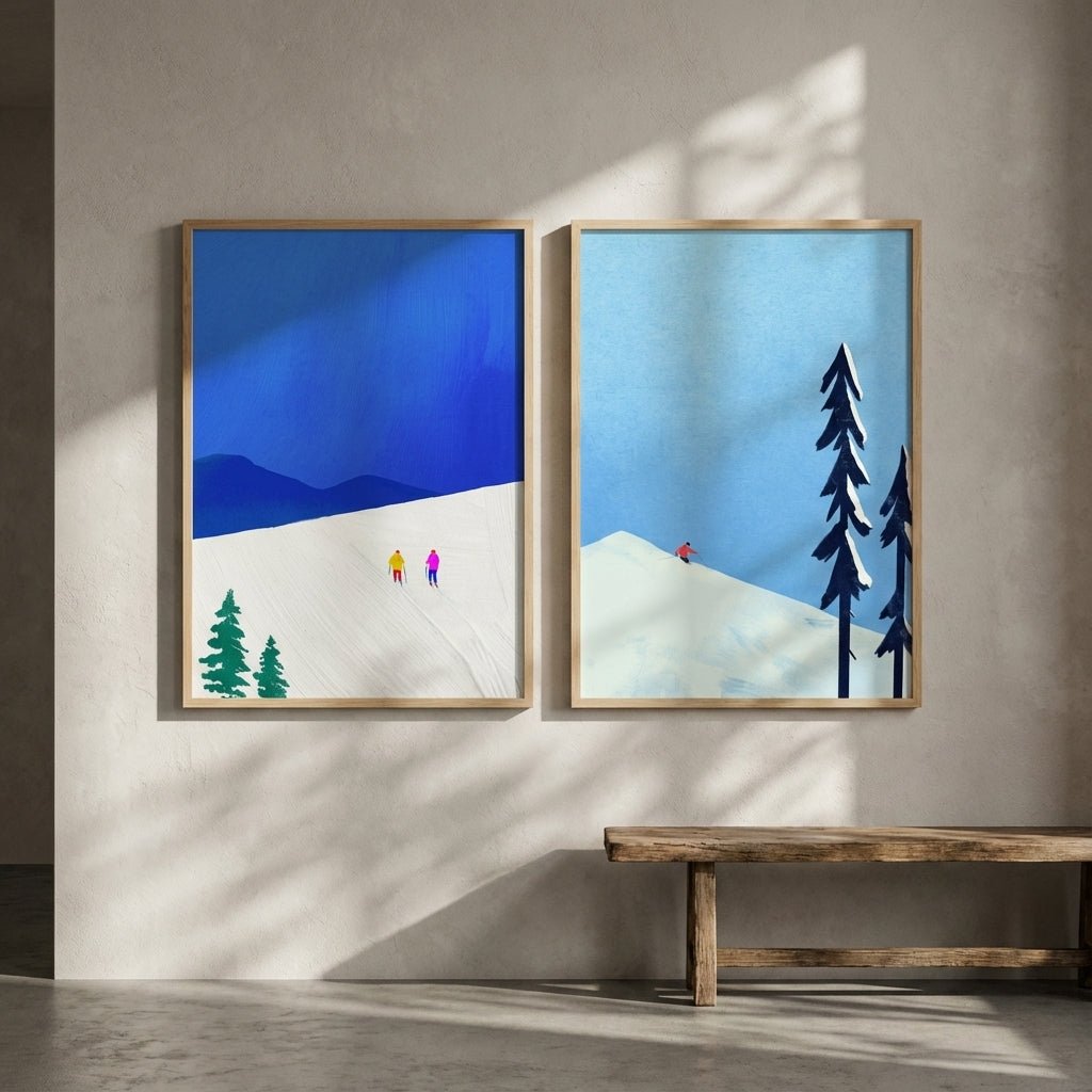 Snow Buddies Pair by Henry Rivers wall - art - picture - poster