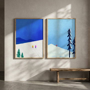 Snow Buddies Pair by Henry Rivers wall - art - picture - poster