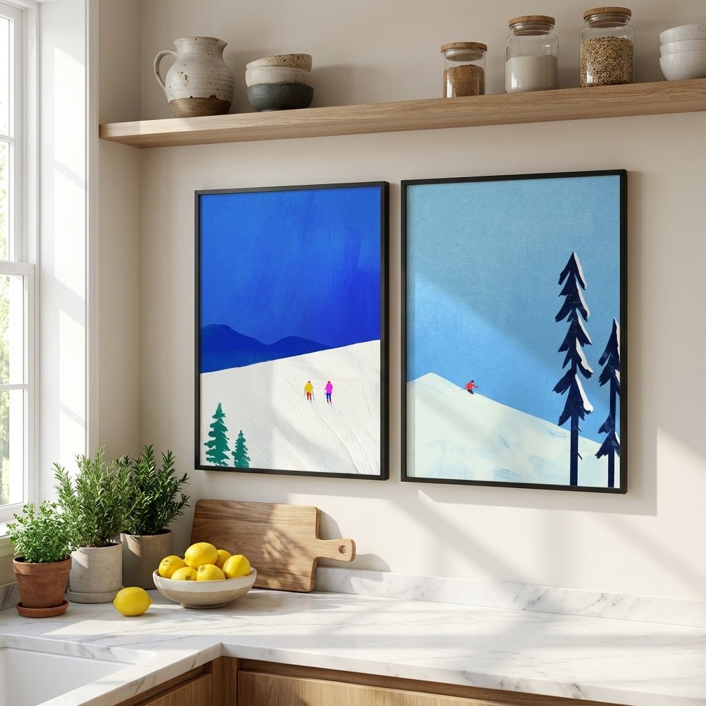 Snow Buddies Pair by Henry Rivers wall - art - picture - poster
