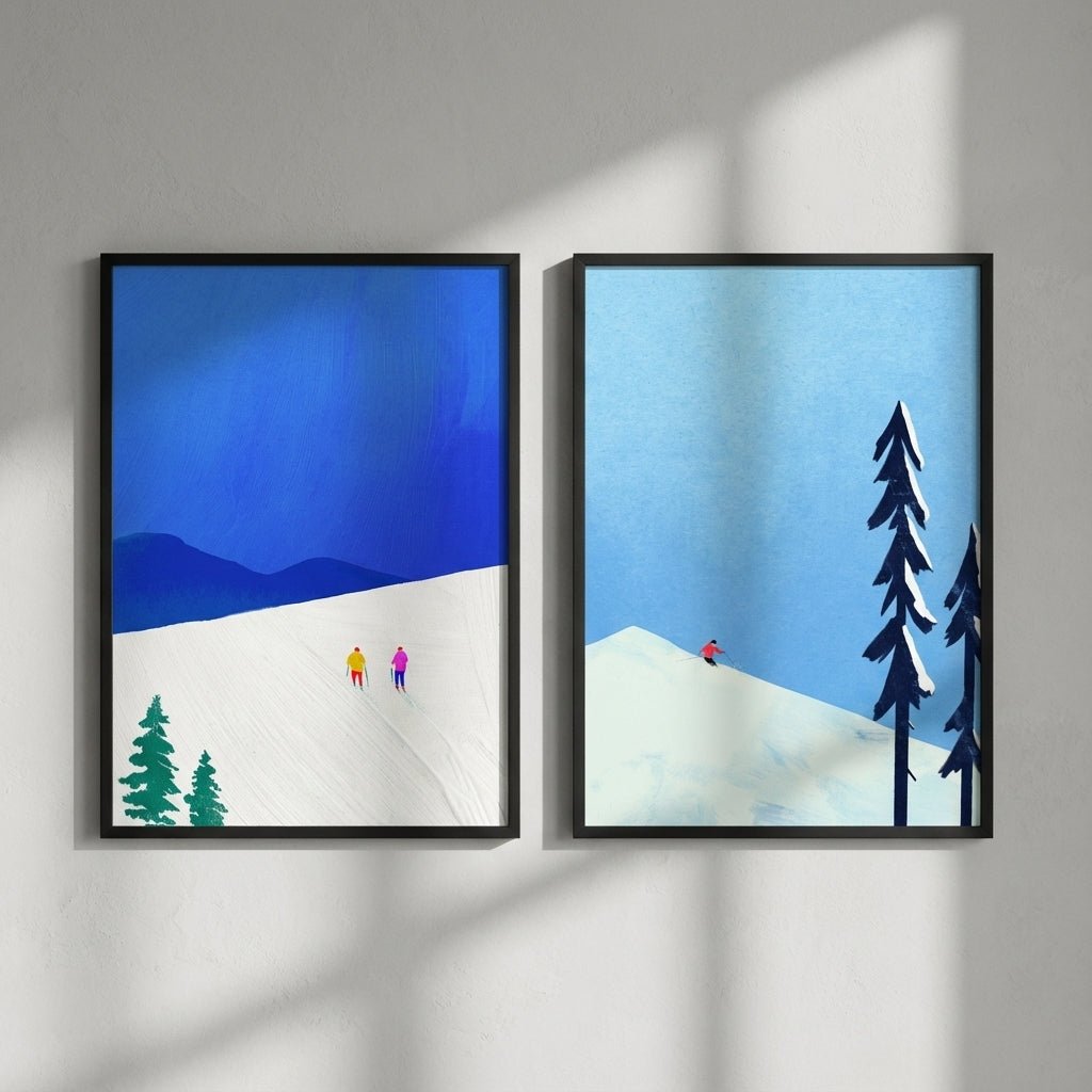 Snow Buddies Pair by Henry Rivers wall - art - picture - poster